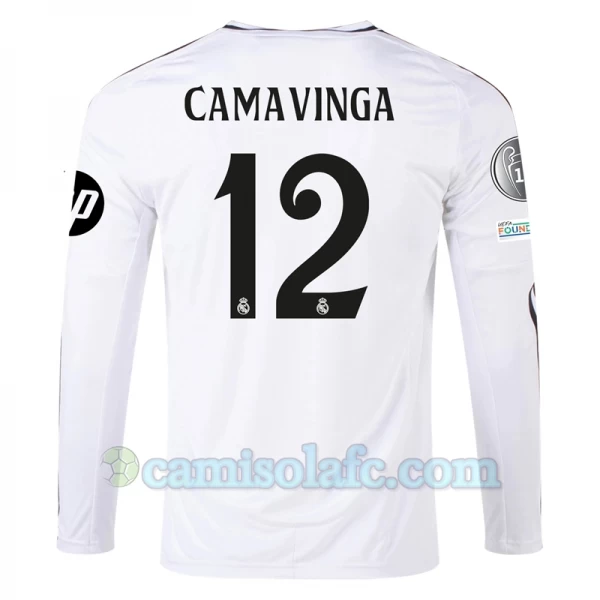 Camisola Futebol Real Madrid Carvajal #12 2024-25 HP Principal Equipamento Homem Manga Comprida