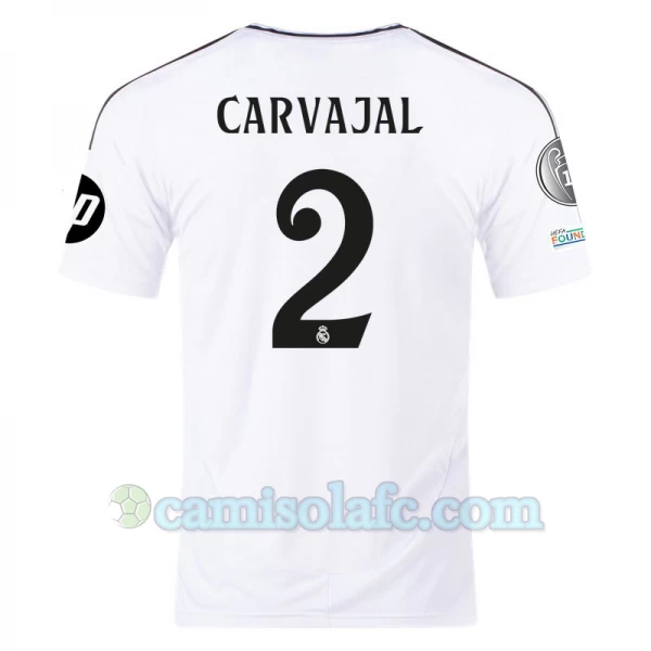 Camisola Futebol Real Madrid Carvajal #2 2024-25 HP Principal Equipamento Homem