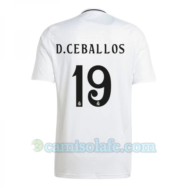 Camisola Futebol Real Madrid D. Ceballos #19 2024-25 Principal Equipamento Homem