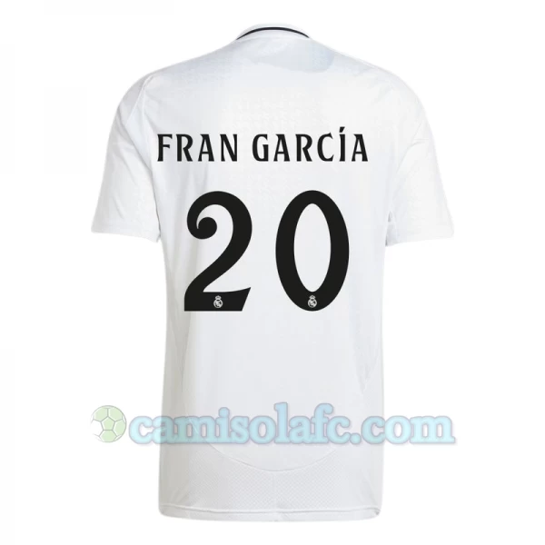 Camisola Futebol Real Madrid Fran Garcia #20 2024-25 Principal Equipamento Homem
