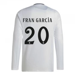 Camisola Futebol Real Madrid Fran Garcia #20 2024-25 Principal Equipamento Homem Manga Comprida