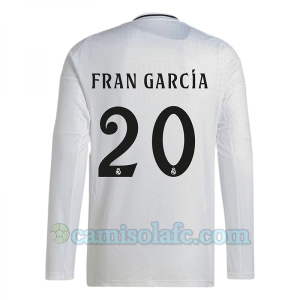 Camisola Futebol Real Madrid Fran Garcia #20 2024-25 Principal Equipamento Homem Manga Comprida