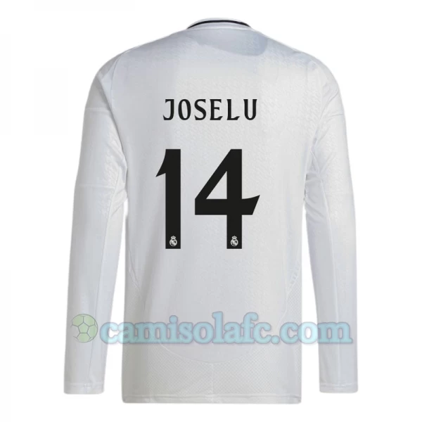 Camisola Futebol Real Madrid Joselu #14 2024-25 Principal Equipamento Homem Manga Comprida