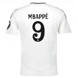 Camisola Futebol Real Madrid Kylian Mbappé #9 2024-25 HP Principal Equipamento Homem