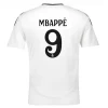 Camisola Futebol Real Madrid Kylian Mbappé #9 2024-25 Principal Equipamento Homem