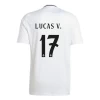 Camisola Futebol Real Madrid Lucas V. #17 2024-25 Principal Equipamento Homem