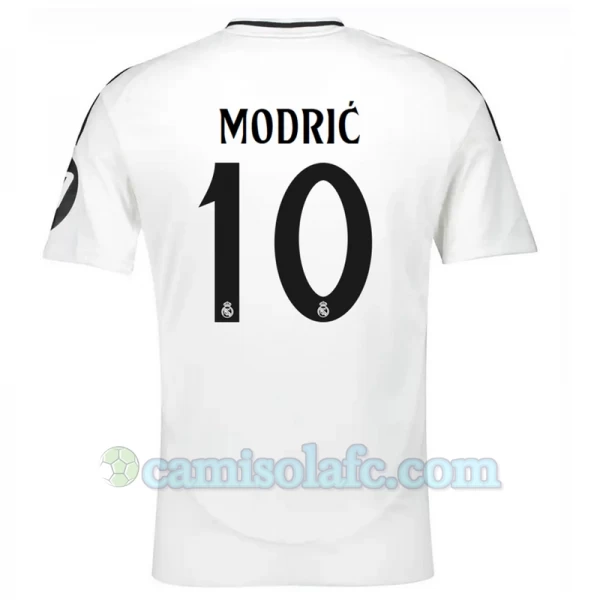 Camisola Futebol Real Madrid Luka Modrić #10 2024-25 HP Principal Equipamento Homem