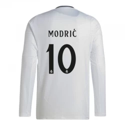 Camisola Futebol Real Madrid Luka Modrić #10 2024-25 Principal Equipamento Homem Manga Comprida