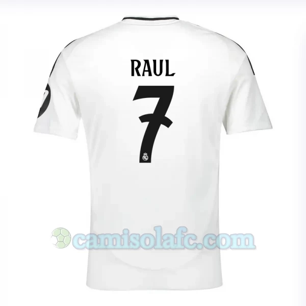 Camisola Futebol Real Madrid Raul #7 2024-25 HP Principal Equipamento Homem