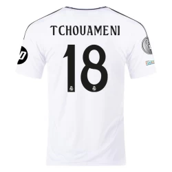 Camisola Futebol Real Madrid Tchouameni #18 2024-25 HP Principal Equipamento Homem