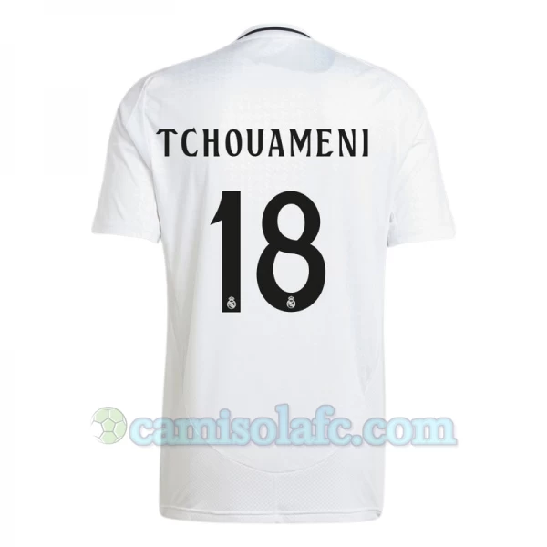 Camisola Futebol Real Madrid Tchouameni #18 2024-25 Principal Equipamento Homem