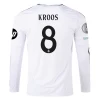 Camisola Futebol Real Madrid Toni Kroos #8 2024-25 HP Principal Equipamento Homem Manga Comprida