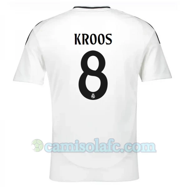 Camisola Futebol Real Madrid Toni Kroos #8 2024-25 Principal Equipamento Homem