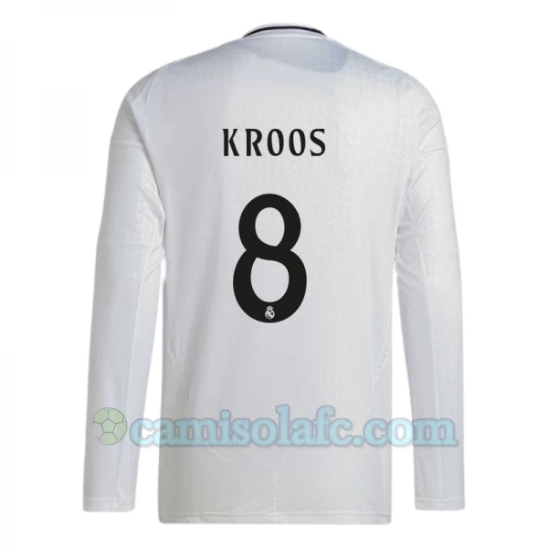 Camisola Futebol Real Madrid Toni Kroos #8 2024-25 Principal Equipamento Homem Manga Comprida