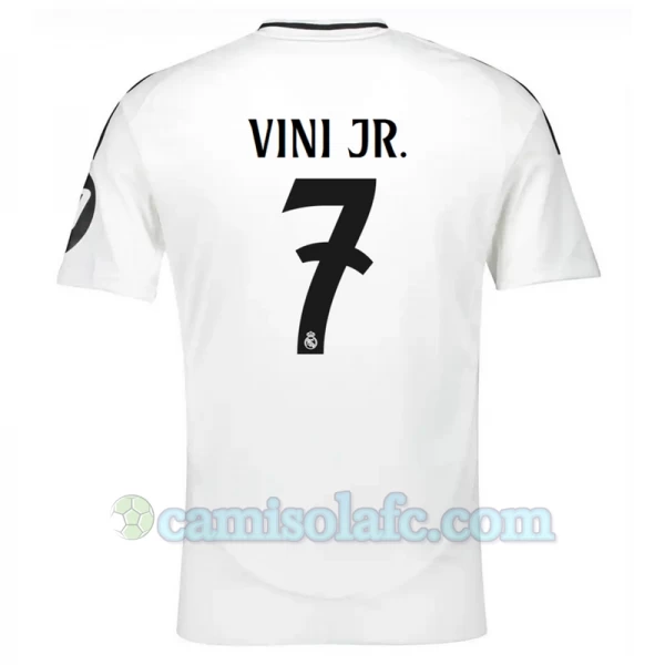 Camisola Futebol Real Madrid Vinicius Junior #7 2024-25 HP Principal Equipamento Homem