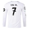 Camisola Futebol Real Madrid Vinicius Junior #7 2024-25 HP Principal Equipamento Homem Manga Comprida