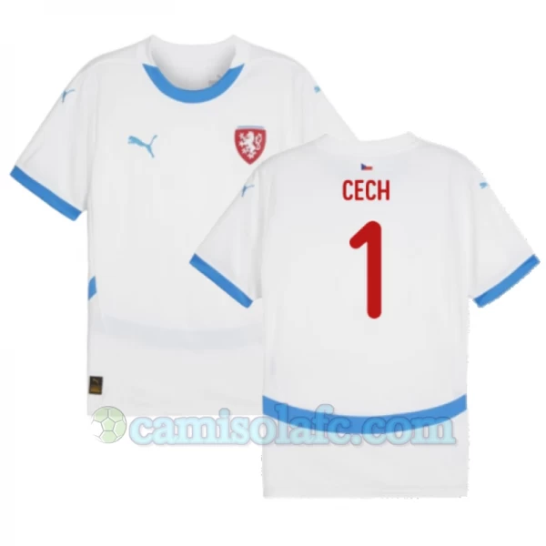 Camisola Futebol República Checa Cech #1 UEFA Euro 2024 Alternativa Homem Equipamento