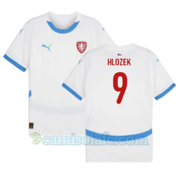 Camisola Futebol República Checa Hlozek #9 UEFA Euro 2024 Alternativa Homem Equipamento