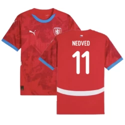 Camisola Futebol República Checa Nedved #11 UEFA Euro 2024 Principal Homem Equipamento