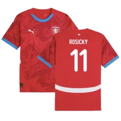 Camisola Futebol República Checa Rosicky #11 UEFA Euro 2024 Principal Homem Equipamento