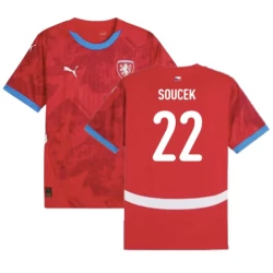 Camisola Futebol República Checa Soucek #22 UEFA Euro 2024 Principal Homem Equipamento