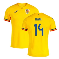 Camisola Futebol Romênia Hagi #14 UEFA Euro 2024 Principal Homem Equipamento