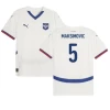 Camisola Futebol Sérvia Maksimovic #5 UEFA Euro 2024 Alternativa Homem Equipamento
