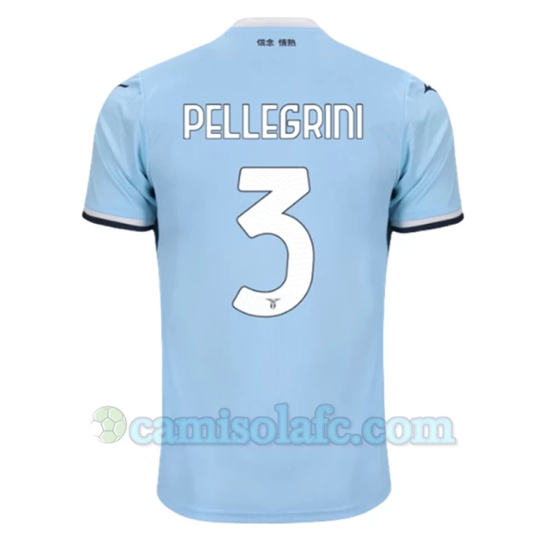 Camisola Futebol SS Lazio Pellegrini #3 2024-25 Principal Equipamento Homem