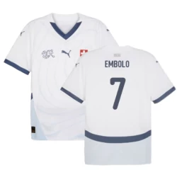 Camisola Futebol Suíça Embolo #7 UEFA Euro 2024 Alternativa Homem Equipamento