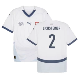 Camisola Futebol Suíça Lichsteiner #2 UEFA Euro 2024 Alternativa Homem Equipamento