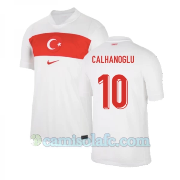 Camisola Futebol Turquia Calhanoglu #10 UEFA Euro 2024 Principal Homem Equipamento