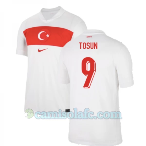 Camisola Futebol Turquia Tosun #9 UEFA Euro 2024 Principal Homem Equipamento