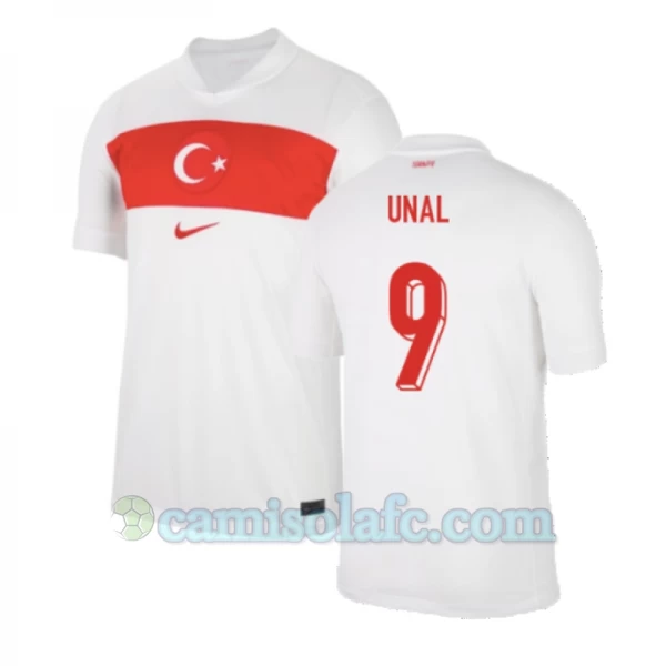Camisola Futebol Turquia Unal #9 UEFA Euro 2024 Principal Homem Equipamento