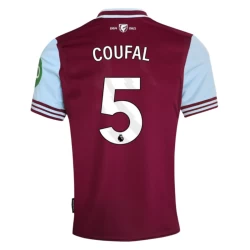 Camisola Futebol West Ham United Coufal #5 2024-25 Principal Equipamento Homem