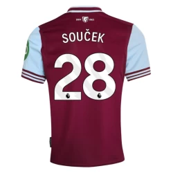 Camisola Futebol West Ham United Soucek #28 2024-25 Principal Equipamento Homem