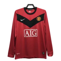 Camisola Manchester United Retro 2009-10 Principal Homem Manga Comprida