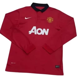 Camisola Manchester United Retro 2013-14 Principal Homem Manga Comprida