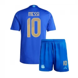 Criança Camisola Futebol Argentina Lionel Messi #10 Copa America 2024 Alternativa Equipamento (+ Calções)