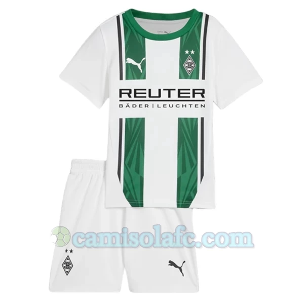 Criança Camisola Futebol Borussia Mönchengladbach 2024-25 1ª Equipamento (+ Calções)