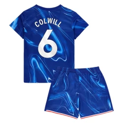 Criança Camisola Futebol Chelsea FC Colwill #6 2024-25 1ª Equipamento (+ Calções)