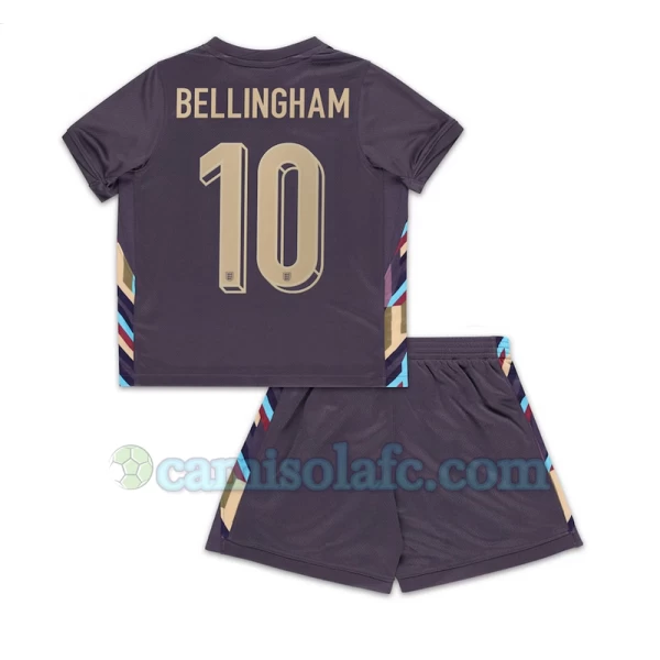 Criança Camisola Futebol Inglaterra Jude Bellingham #10 UEFA Euro 2024 Alternativa Equipamento (+ Calções)