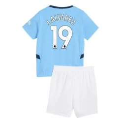 Criança Camisola Futebol Manchester City J. Alvarez #19 2024-25 1ª Equipamento (+ Calções)