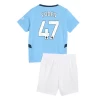 Criança Camisola Futebol Manchester City Phil Foden #47 2024-25 1ª Equipamento (+ Calções)
