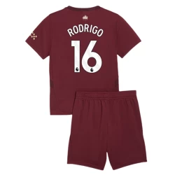 Criança Camisola Futebol Manchester City Rodrigo #16 2024-25 3ª Equipamento (+ Calções)