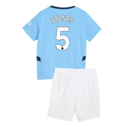 Criança Camisola Futebol Manchester City Stones #5 2024-25 1ª Equipamento (+ Calções)