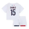 Criança Camisola Futebol Paris Saint-Germain PSG 2024-25 Danilo #15 2ª Equipamento (+ Calções)