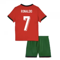Criança Camisola Futebol Portugal Cristiano Ronaldo #7 UEFA Euro 2024 Principal Equipamento (+ Calções)