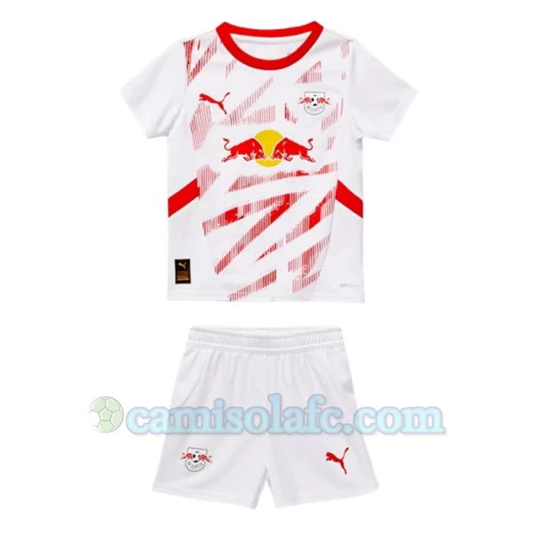 Criança Camisola Futebol RB Leipzig 2024-25 1ª Equipamento (+ Calções)