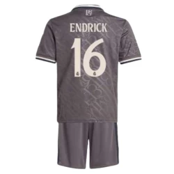 Criança Camisola Futebol Real Madrid Endrick #16 2024-25 3ª Equipamento (+ Calções)