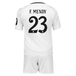 Criança Camisola Futebol Real Madrid F.Mendy #23 2024-25 HP 1ª Equipamento (+ Calções)